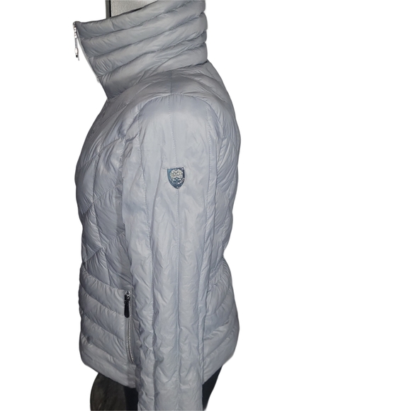 Vince Camuto Gray Quilted Light Packable Puffer Down Jacket M - Picture 4 of 7